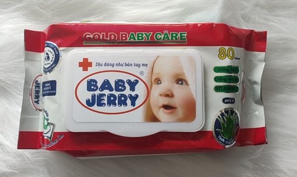 Khăn Ướt Baby Jerry 80 Tờ