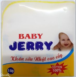 Khăn Sữa 05 Lớp Cao Cấp Baby Jerry 25x30cm